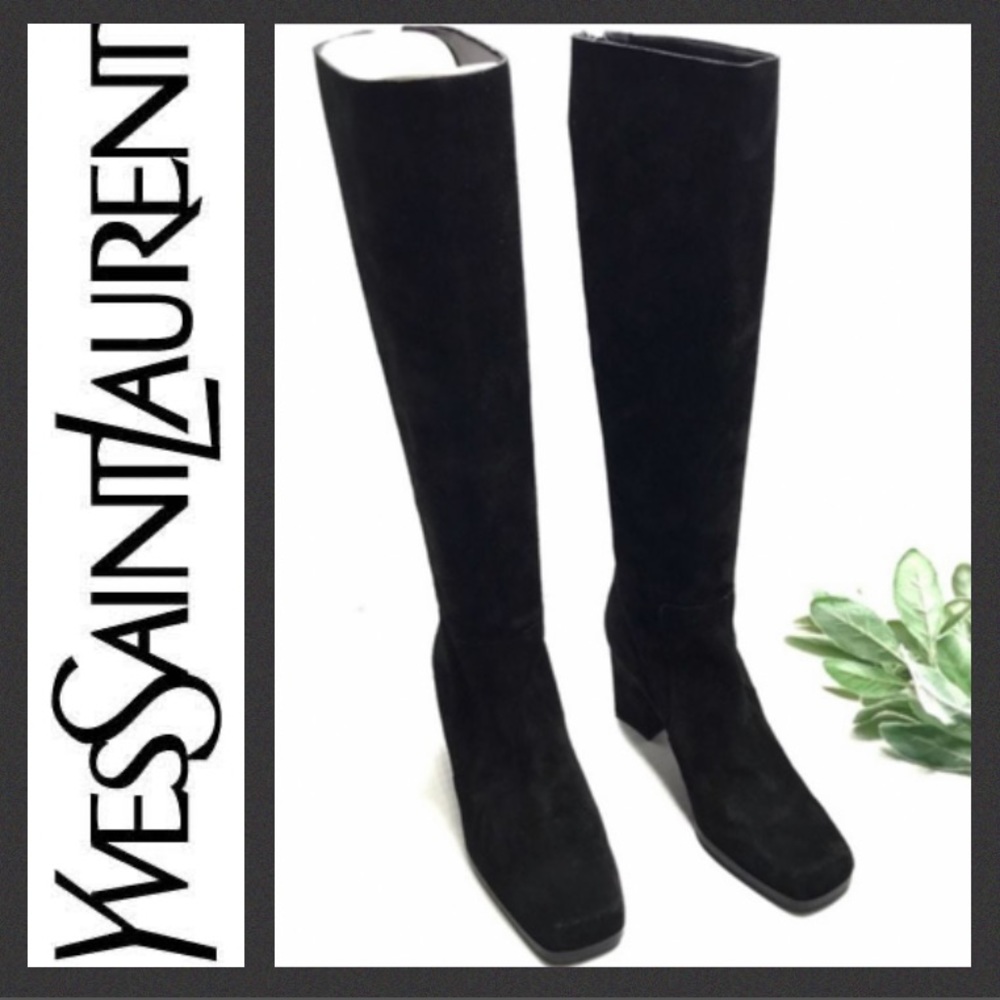 $1300 RETAIL Yves Saint Laurent Suede Boots 🖤